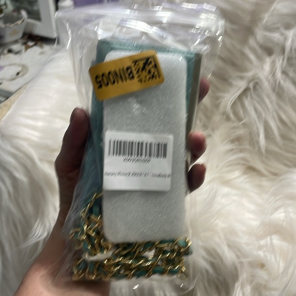 Teal & Gold, Cross Body Phone Case - Picture 10 of 10